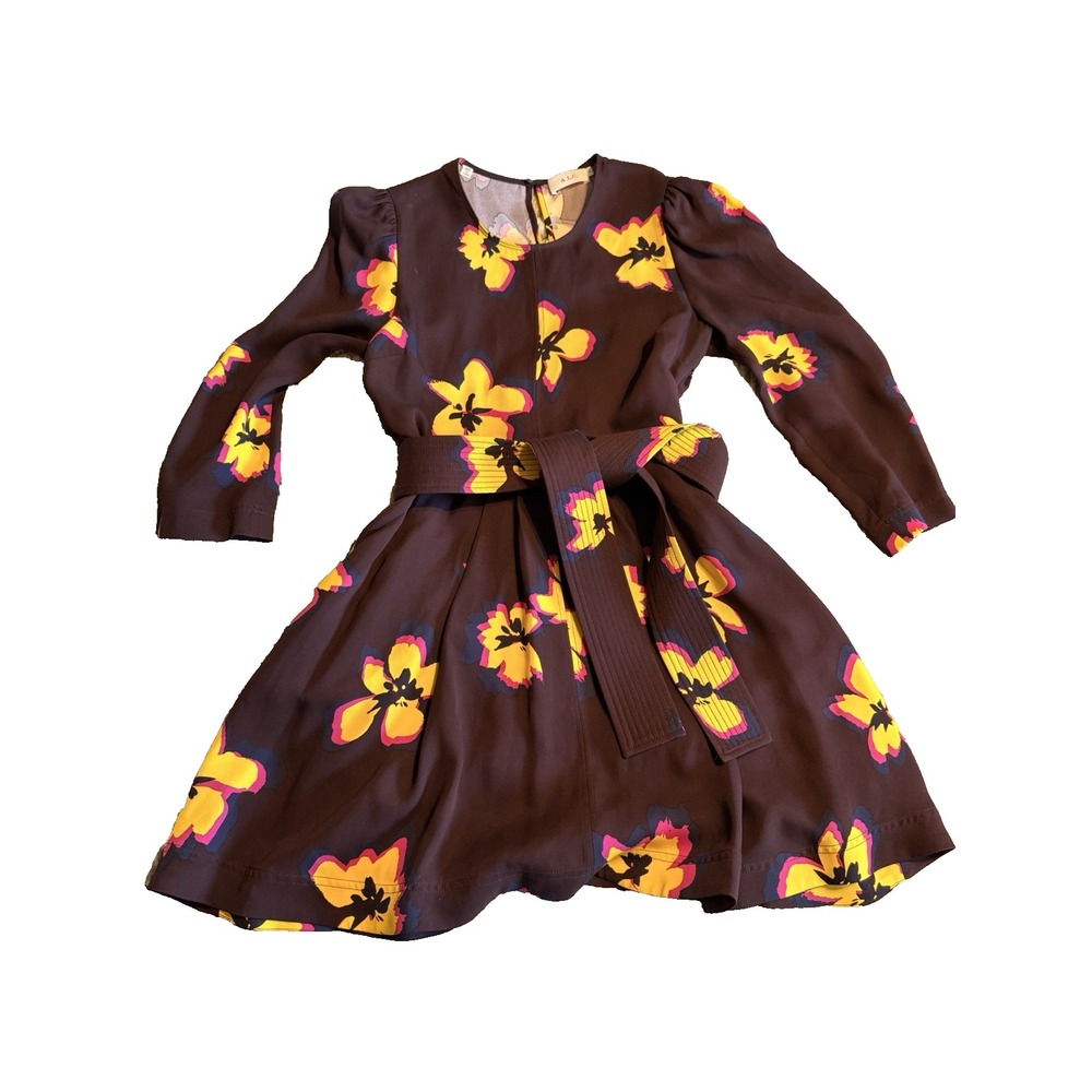 A.L.C. Stella Floral Silk Mini Dress size 10